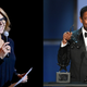 (L-R): Katie Couric speaks during a Special Screening Of National Geographic’s Oscar-Nominated Documentary “The Cave” with on February 03, 2020 in New York City. ; Denzel Washington speaks onstage during the 47th AFI Life Achievement Award on June 06, 2019 in Hollywood, California.
